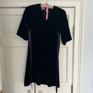 Tiramisu black velvet dress size 12